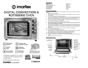 Handleiding Imarflex IT-960DCR Oven