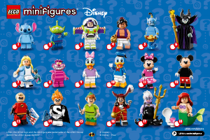 Manuale Lego set 71012 Collectible Minifigures Serie Disney