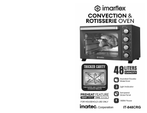 Bruksanvisning Imarflex IT-848CRG Ugn