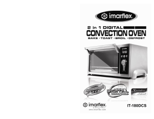 Bruksanvisning Imarflex IT-180DCS Ugn