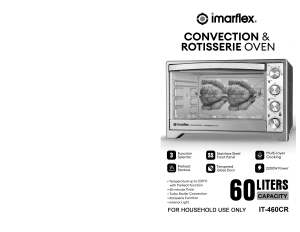 Bruksanvisning Imarflex IT-460CR Ugn