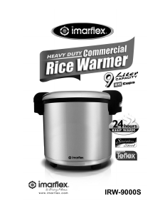 Bruksanvisning Imarflex IRW-9000S Riskokare