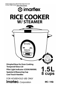 Handleiding Imarflex IRC-15Q Rijstkoker