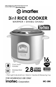 Handleiding Imarflex IRC-28K Rijstkoker