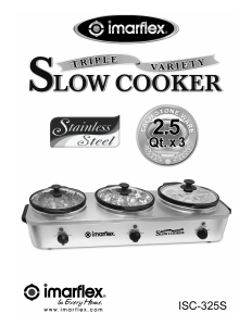 Manual Imarflex ISC-325S Slow Cooker