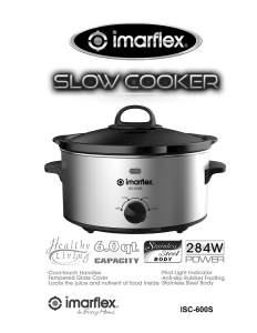 Handleiding Imarflex ISC-600S Slowcooker