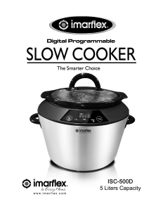 Bruksanvisning Imarflex ISC-500D Slow cooker
