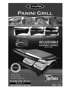 Handleiding Imarflex IPG-725 Bakplaat