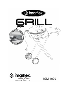 Bruksanvisning Imarflex IGM-1000 Bordgrill