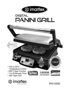 Manual Imarflex IPG-520D Table Grill