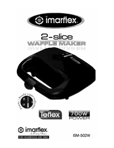 Bruksanvisning Imarflex ISM-502W Våffeljärn