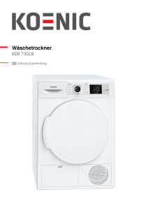 Bedienungsanleitung Koenic KDR73018 Trockner
