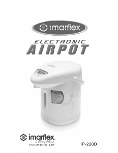 Bruksanvisning Imarflex IP-220D Vattendispenser
