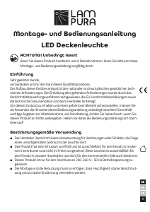 Bruksanvisning Lampura 1015025300 Lampa