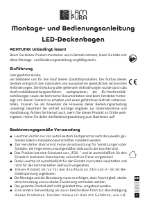 Bruksanvisning Lampura 1015273600 Lampa