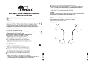 Bruksanvisning Lampura 1015001200 Lampa