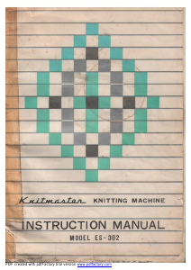 Manual Knitmaster ES-302 Knitting Machine