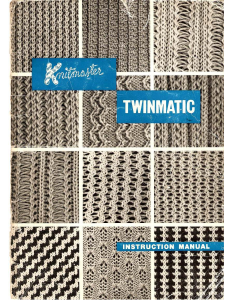 Manual Knitmaster Twinmatic Knitting Machine