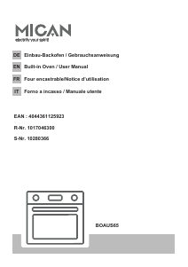 Bedienungsanleitung Mican BOAUS65 Backofen