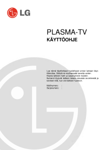 Käyttöohje LG 42PX4R Plasmatelevisio