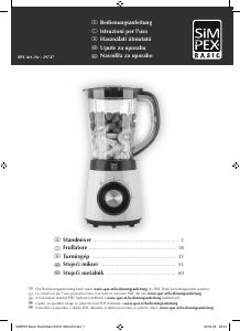 Manuale Simpex 29747 Frullatore