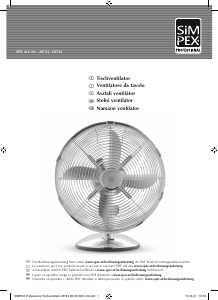 Manuale Simpex 20743 Ventilatore