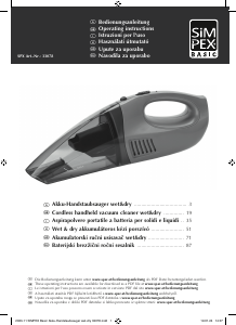 Priročnik Simpex 33078 Ročni sesalnik