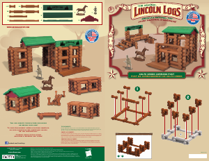 Handleiding K'nex set 00856 Lincoln Logs Colts creek command post