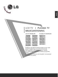 Bruksanvisning LG 50PG3000 Plasma-TV