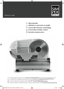 Manuale Simpex 16249 Affettatrice