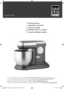 Használati útmutató Simpex 25316 Konyhai robotgép