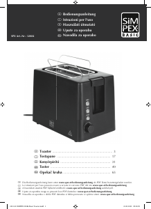 Manuale Simpex 32084 Tostapane