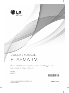 Käyttöohje LG 60PB660V Plasmatelevisio