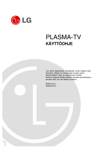 Käyttöohje LG RZ-50PY10 Plasmatelevisio