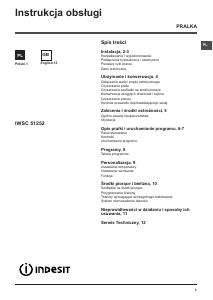 Bruksanvisning Indesit IWSC 51252 C ECO PL Tvättmaskin