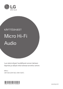 Käyttöohje LG CM1560 Stereosetti