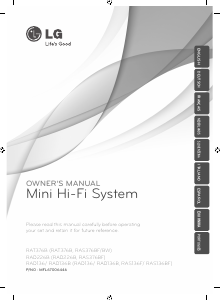 Manual LG RAD136 Stereo-set