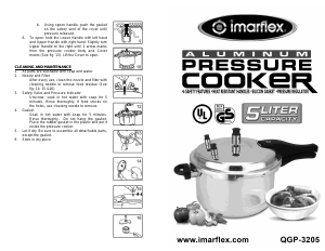 Handleiding Imarflex QGP-3205 Snelkookpan