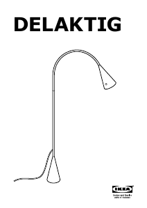 Manual IKEA DELAKTIG Lampă