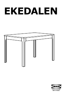 Kullanım kılavuzu IKEA EKEDALEN Yemek masası