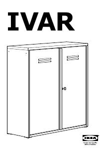Εγχειρίδιο IKEA IVAR (89x30x124) Ντουλάπα