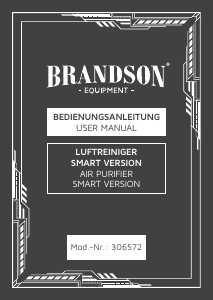 Manual de uso Brandson 306572 Purificador de aire