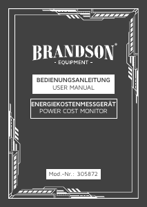 Bruksanvisning Brandson 305872 Elmätare