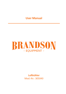 Bruksanvisning Brandson 307352 Fläkt