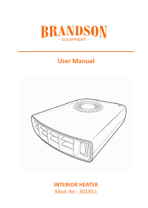 Mode d’emploi Brandson 301851 Chauffage