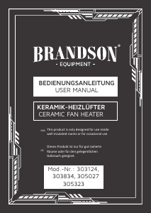 Manual de uso Brandson 303124 Calefactor