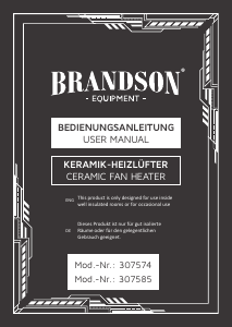 Bruksanvisning Brandson 307585 Värmefläkt