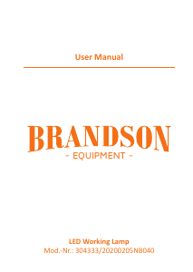 Bruksanvisning Brandson 304333 Lampa