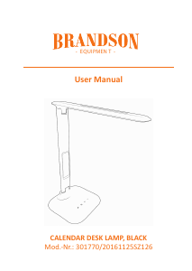 Bruksanvisning Brandson 301770 Lampa