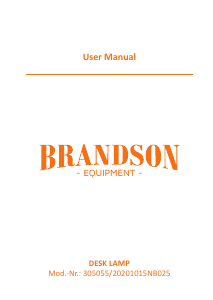 Bruksanvisning Brandson 305055 Lampa